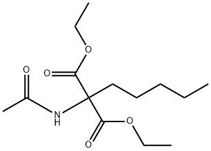 diethyl 2-acetamido-2-pentyl-propanedioate Structure