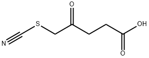 4-oxo-5-thiocyanato-pentanoic acid Struktur