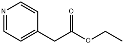 4-ピリジル酢酸エチル 化学構造式