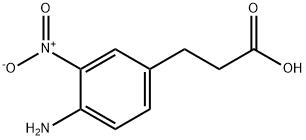 3-(3-NITRO-4-AMINO-PHENYL)-PROPIONIC ACID 化学構造式