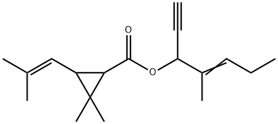 54406-48-3 (1R)-2,2-ジメチル-3-(2-メチル-1-プロペニル)シクロプロパンカルボン酸1-エチニル-2-メチル-2-ペンテニル
