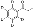プロピオフェノン‐2′,3′,4′,5′,6′‐D5 化学構造式