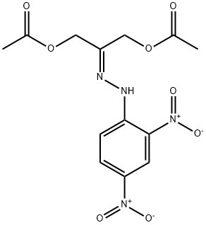 1,3-Bis(acetyloxy)-2-propanone 2-((2,4-dinitrophenyl)hydrazone) Struktur