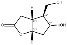 (3aR,4S,5R,6aS)-hexahydro-5-hydroxy-4-(hydroxymethyl)-2H-cyclopenta[b]furan-2-one Structure
