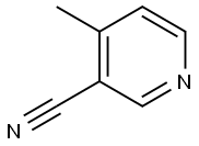 3-シアノ-4-メチルピリジン 化学構造式