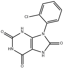 9-(2-클로로페닐)-3,7-디하이드로퓨린-2,6,8-트리온