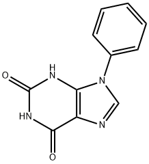 9-Phenyl-3,9-dihydro-1H-purine-2,6-dione,5444-47-3,结构式
