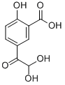 5-(DIHYDROXYACETYL)-2-HYDROXY-BENZOIC ACID 化学構造式