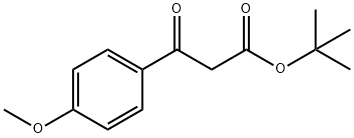 BETA-OXO-4-METHOXY-BENZENEPROPANOIC ACID 1,1-DIMETHYLETHYL ESTER 结构式