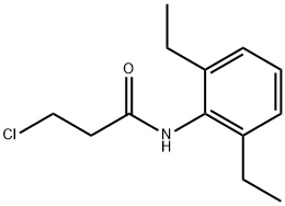 3-クロロ-N-(2,6-ジエチルフェニル)プロパンアミド 化学構造式