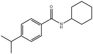 Benzamide, N-cyclohexyl-4-(1-methylethyl)- (9CI) Struktur