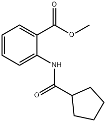 Benzoic acid, 2-[(cyclopentylcarbonyl)amino]-, methyl ester (9CI) Structure