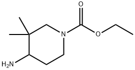 1-Piperidinecarboxylicacid,4-amino-3,3-dimethyl-,ethylester(9CI) Structure