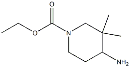 1-Piperidinecarboxylicacid,4-amino-3,3-dimethyl-,ethylester,(-)-(9CI) Struktur