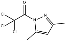 1H-Pyrazole, 3,5-dimethyl-1-(trichloroacetyl)- (9CI) Structure