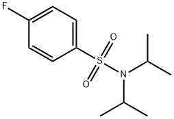 N,N-DIISOPROPYL 4-FLUOROBENZENESULFONAMIDE, 544460-63-1, 结构式