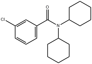 3-氯-N,N-二环己基苯甲酰胺, 544463-96-9, 结构式