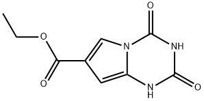 Pyrrolo[1,2-a]-1,3,5-triazine-7-carboxylic acid, 1,2,3,4-tetrahydro-2, 4-dioxo-, ethyl ester|Pyrrolo[1,2-a]-1,3,5-triazine-7-carboxylic acid, 1,2,3,4-tetrahydro-2, 4-dioxo-, ethyl ester