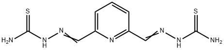 ピリジン-2,6-ジカルボアルデヒドビスチオセミカルバゾン 化学構造式