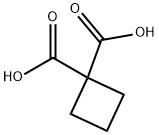 1,1-Cyclobutanedicarboxylic acid Struktur