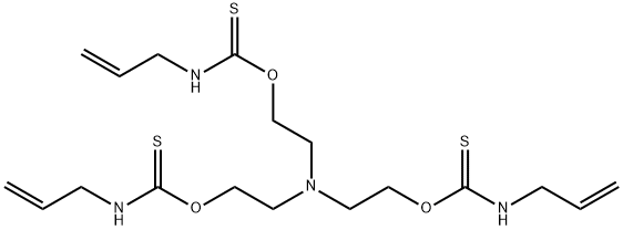 1-[2-[bis[2-(prop-2-enylthiocarbamoyloxy)ethyl]amino]ethoxy]-N-prop-2- enyl-methanethioamide,5445-67-0,结构式