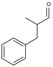 2-甲基-3-苯基丙醛, 5445-77-2, 结构式