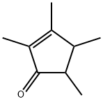 2,3,4,5-テトラメチル-2-シクロペンテン-1-オン 化学構造式