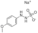 2-(4-甲氧苯基)肼基磺酸钠 结构式