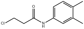 3-氯-N-(3,4-二甲基苯基)丙酰胺, 5446-25-3, 结构式