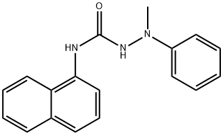 2-Methyl-N-(1-naphthyl)-2-phenylhydrazinecarboxamide,5446-52-6,结构式