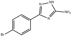 5-(4-溴苯基)-4H-1,2,4-三唑-3-胺,54464-13-0,结构式