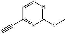 Pyrimidine, 4-ethynyl-2-(methylthio)- (9CI) Structure