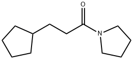 Pyrrolidine, 1-(3-cyclopentyl-1-oxopropyl)- (9CI) 结构式