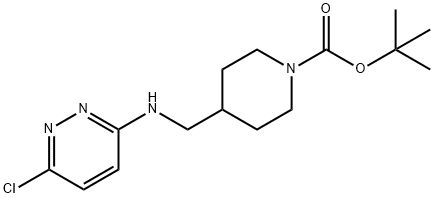 4-[[(6-氯-3-哒嗪基)氨基]甲基]-1-哌啶羧酸叔丁酯, 544696-24-4, 结构式