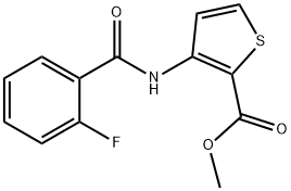 methyl 3-[(2-fluorobenzoyl)amino]-2-thiophenecarboxylate|