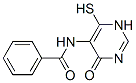 Benzamide, N-(1,4-dihydro-6-mercapto-4-oxo-5-pyrimidinyl)- (9CI) 结构式