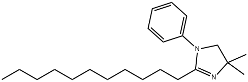 4,4-ジメチル-1-フェニル-2-ウンデシル-2-イミダゾリン 化学構造式
