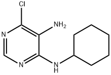 6-氯-N4-环己基嘧啶-4,5-二胺, 5449-10-5, 结构式