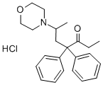6-モルホリノ-4,4-ジフェニル-3-ヘプタノン·塩酸塩 化学構造式
