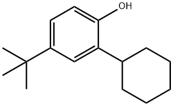 4-叔丁基-2-环己基苯酚, 5450-24-8, 结构式