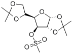 1,2:5,6-二异亚丙基-3-O-(甲磺酰基)-alpha-D-呋喃葡萄糖 结构式