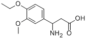 3-AMINO-3-(4-ETHOXY-3-METHOXYPHENYL)PROPANOIC ACID Structure