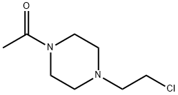 1-acetyl-4-(2-chloroethyl)piperazine 化学構造式