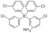 テトラキス(3-クロロフェニル)ボラヌイド 化学構造式