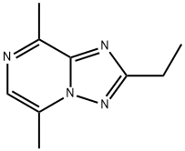 2-エチル-5,8-ジメチル[1,2,4]トリアゾロ[1,5-a]ピラジン 化学構造式