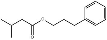 异戊酸3-苯丙酯,5452-07-3,结构式