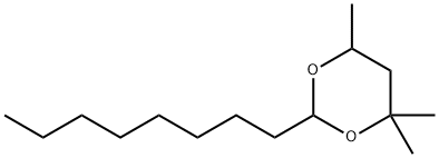 4,4,6-trimethyl-2-octyl-1,3-dioxane,5452-12-0,结构式