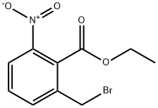 Benzoic acid, 2-(broMoMethyl)-6-nitro-, ethyl ester Struktur