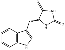 5-[(1H-indol-3-yl)methylidene]imidazolidine-2,4-dione Struktur
