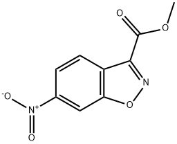 METHYL 6-NITRO-1,2-BENZISOXAZOLE-3-CARBOXYLATE 化学構造式